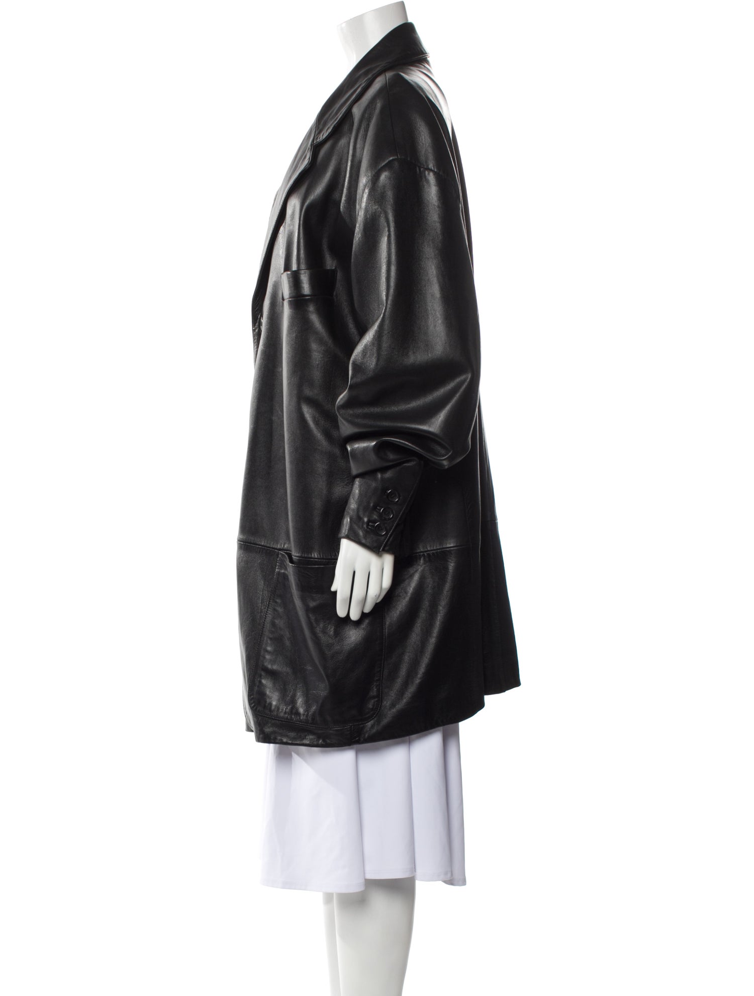 Magda Butrym Leather Coat
