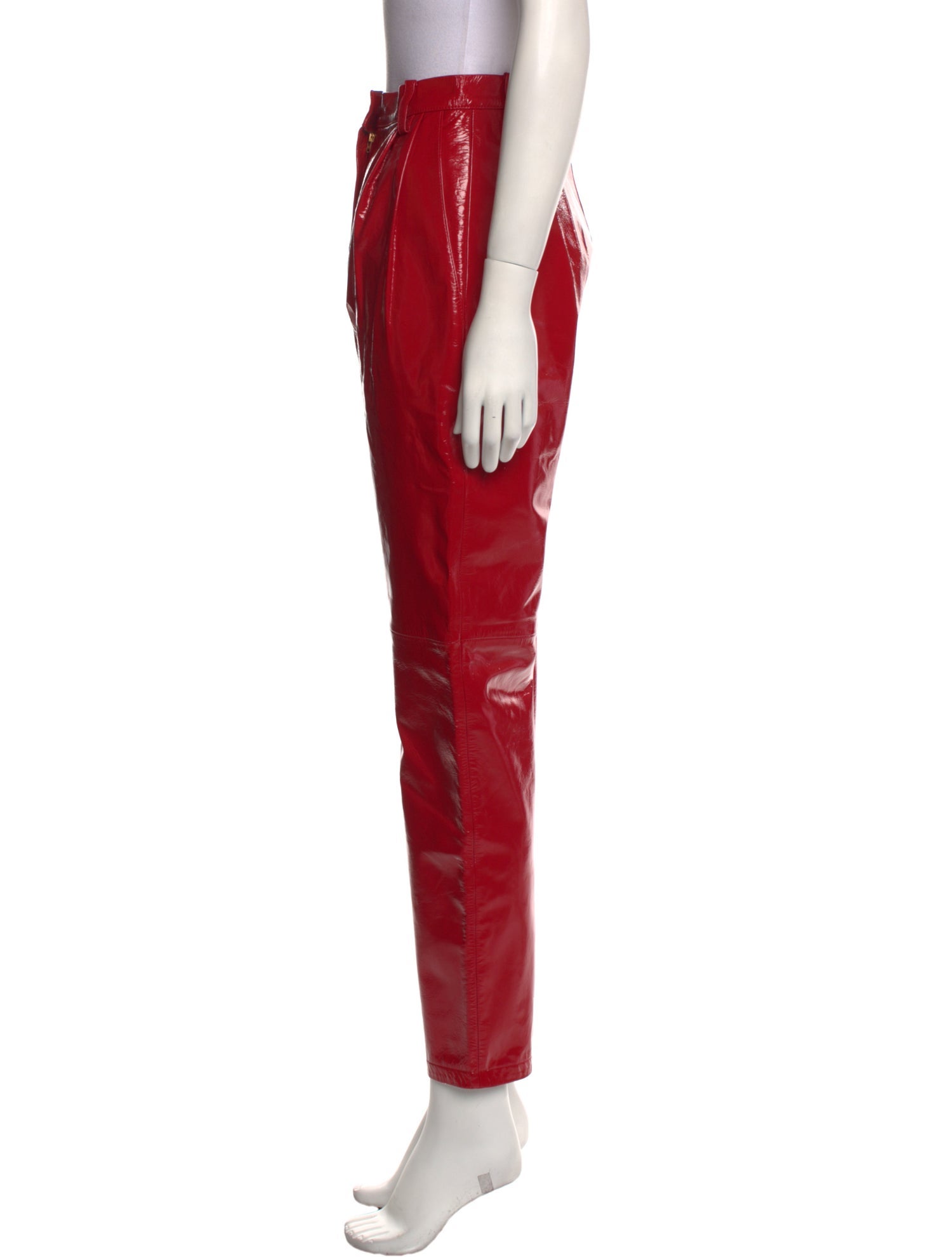 Magda Butrym Lamb Leather Straight Leg Pants