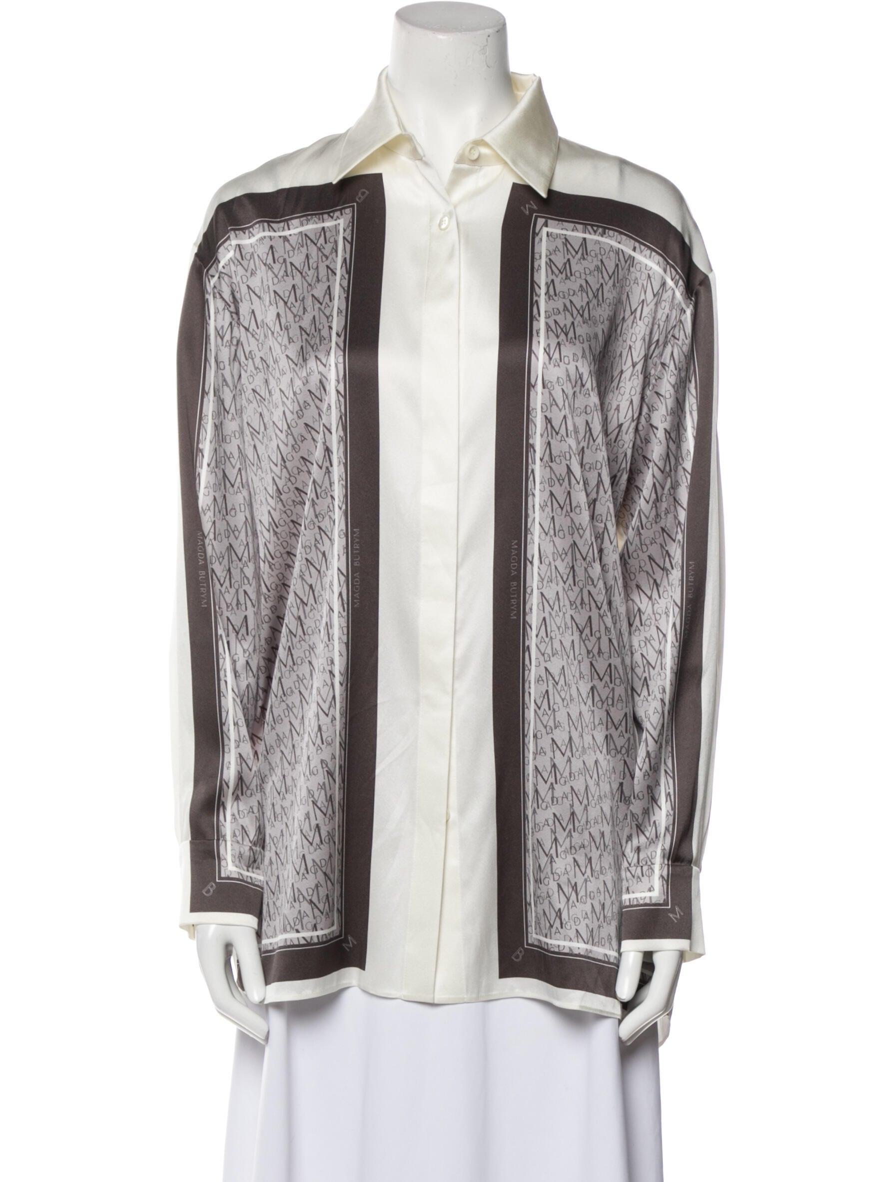 Magda Butrym Silk Printed Top