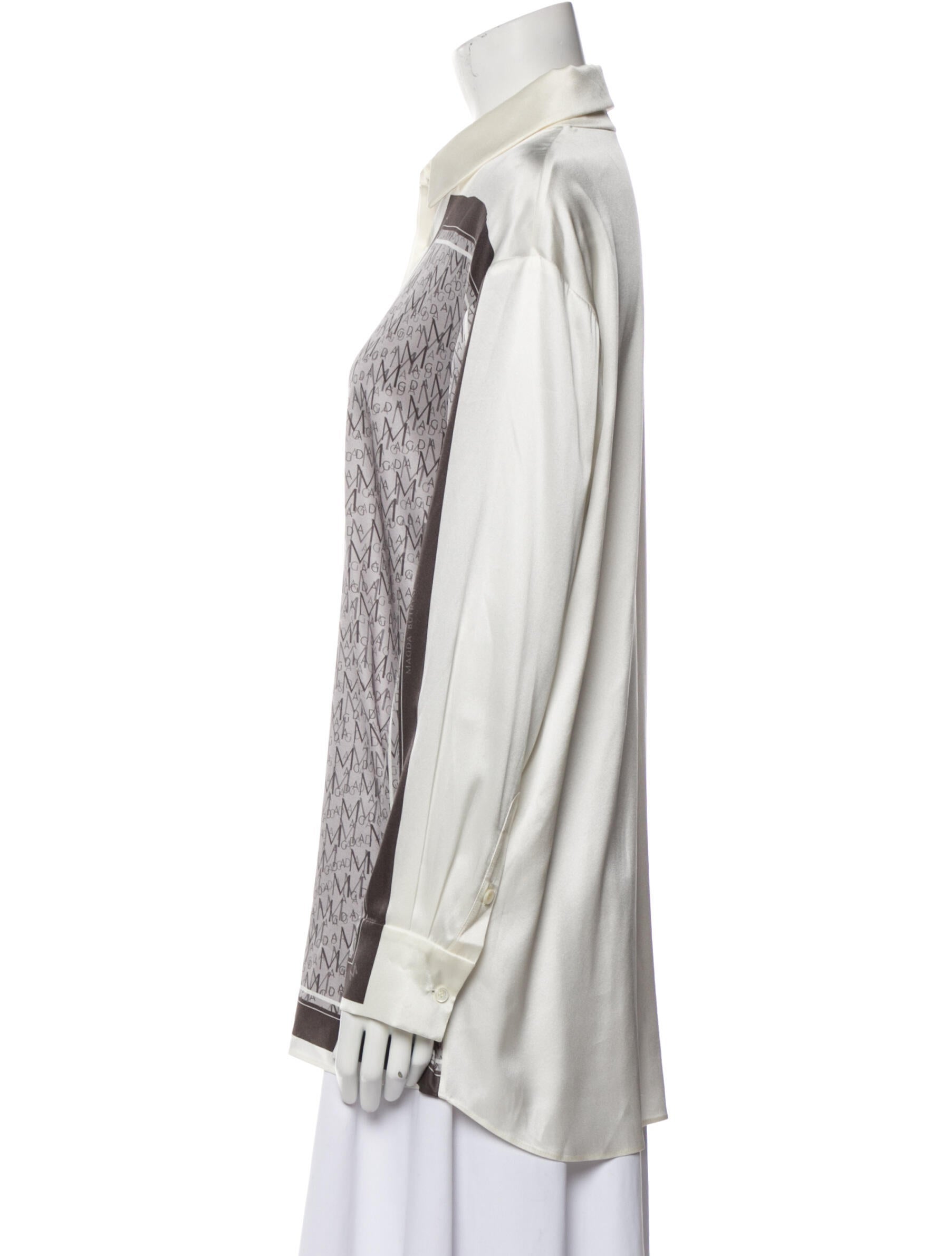 Magda Butrym Silk Printed Top