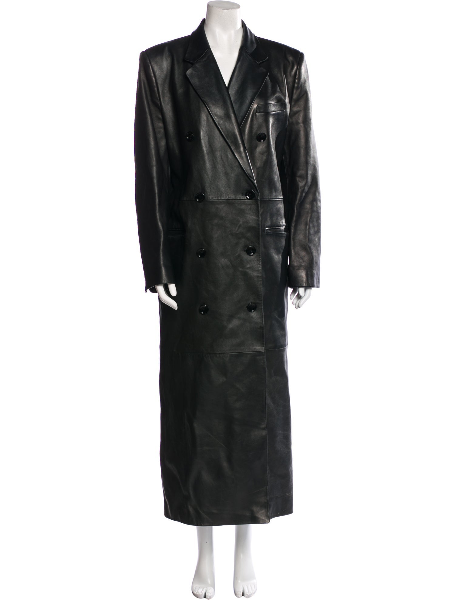Magda Butrym Leather Trench Coat