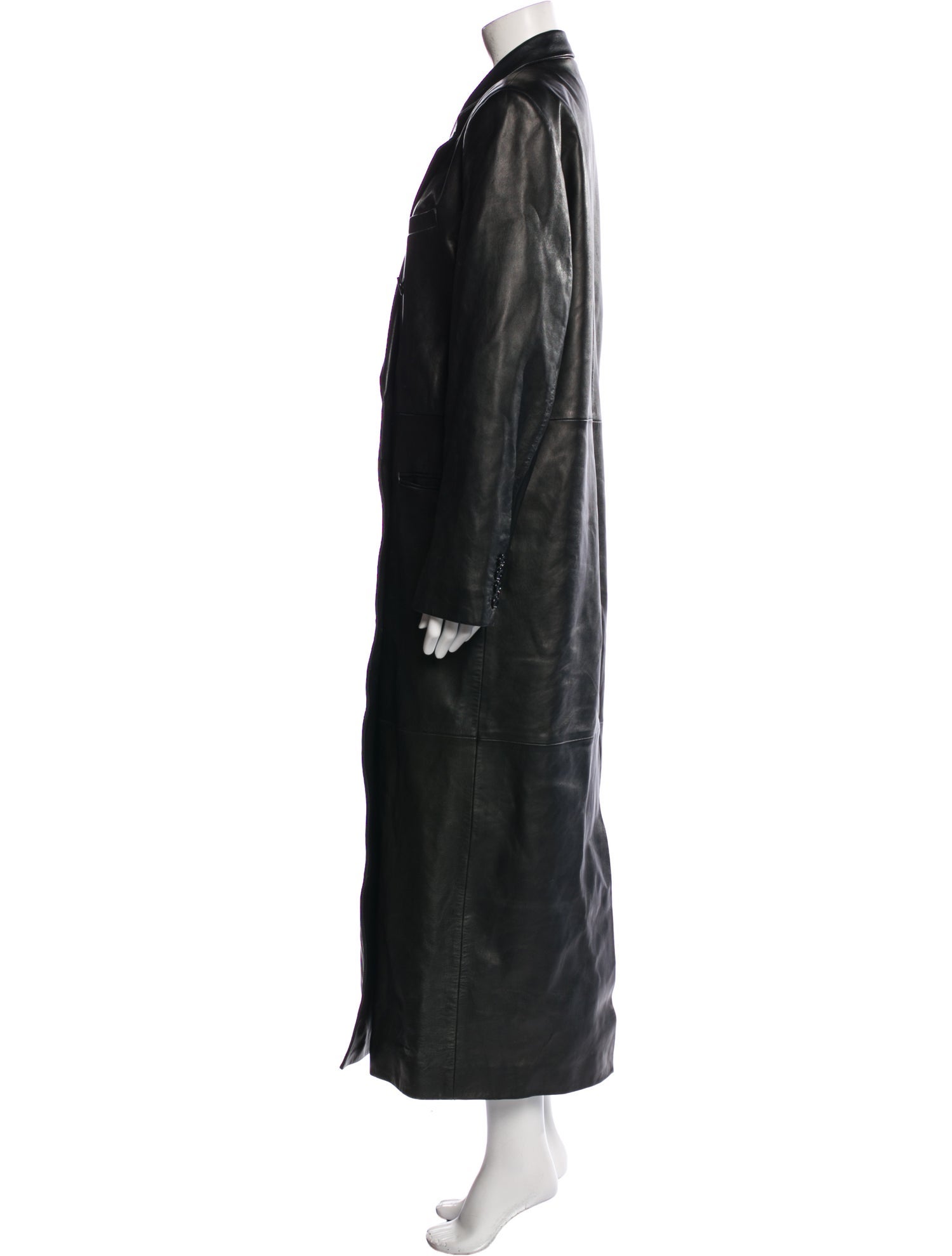 Magda Butrym Leather Trench Coat