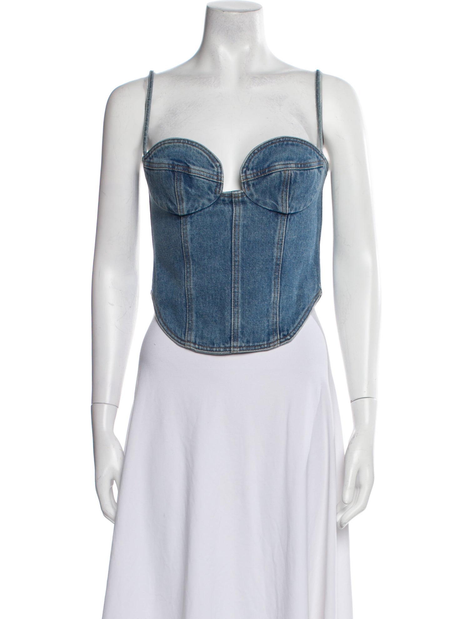 Magda Butrym Strapless Crop Top