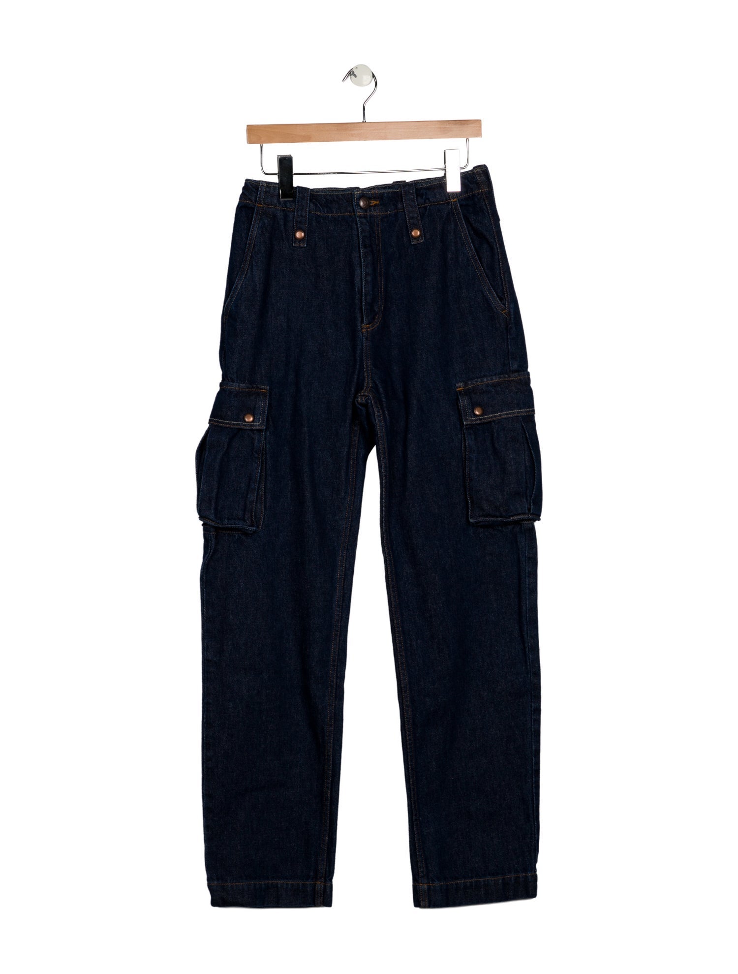 Magda Butrym High-Rise Straight Leg Jeans