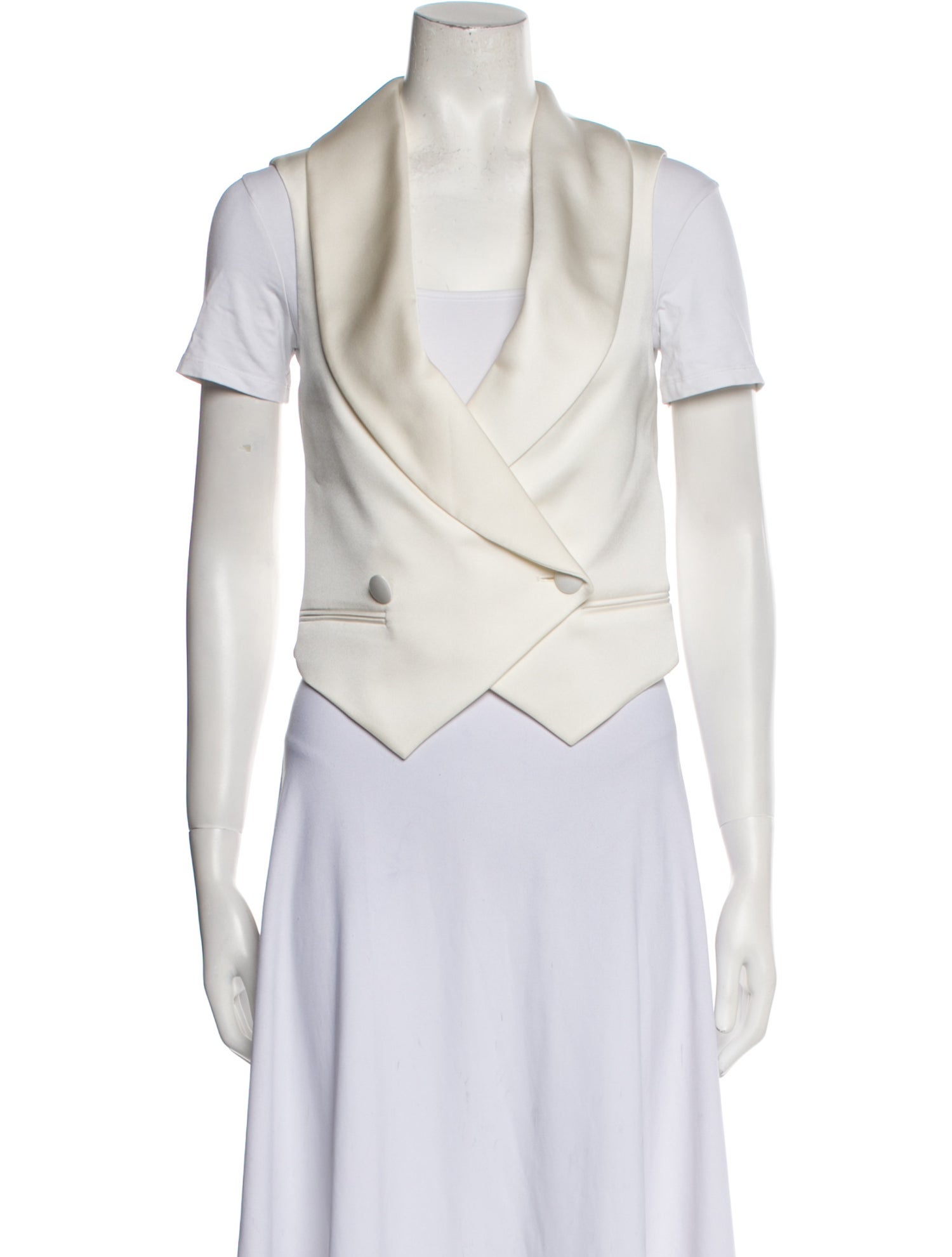 Magda Butrym Silk Printed Vest w/ Tags