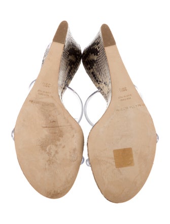 Magda Butrym PVC Animal Print Slides