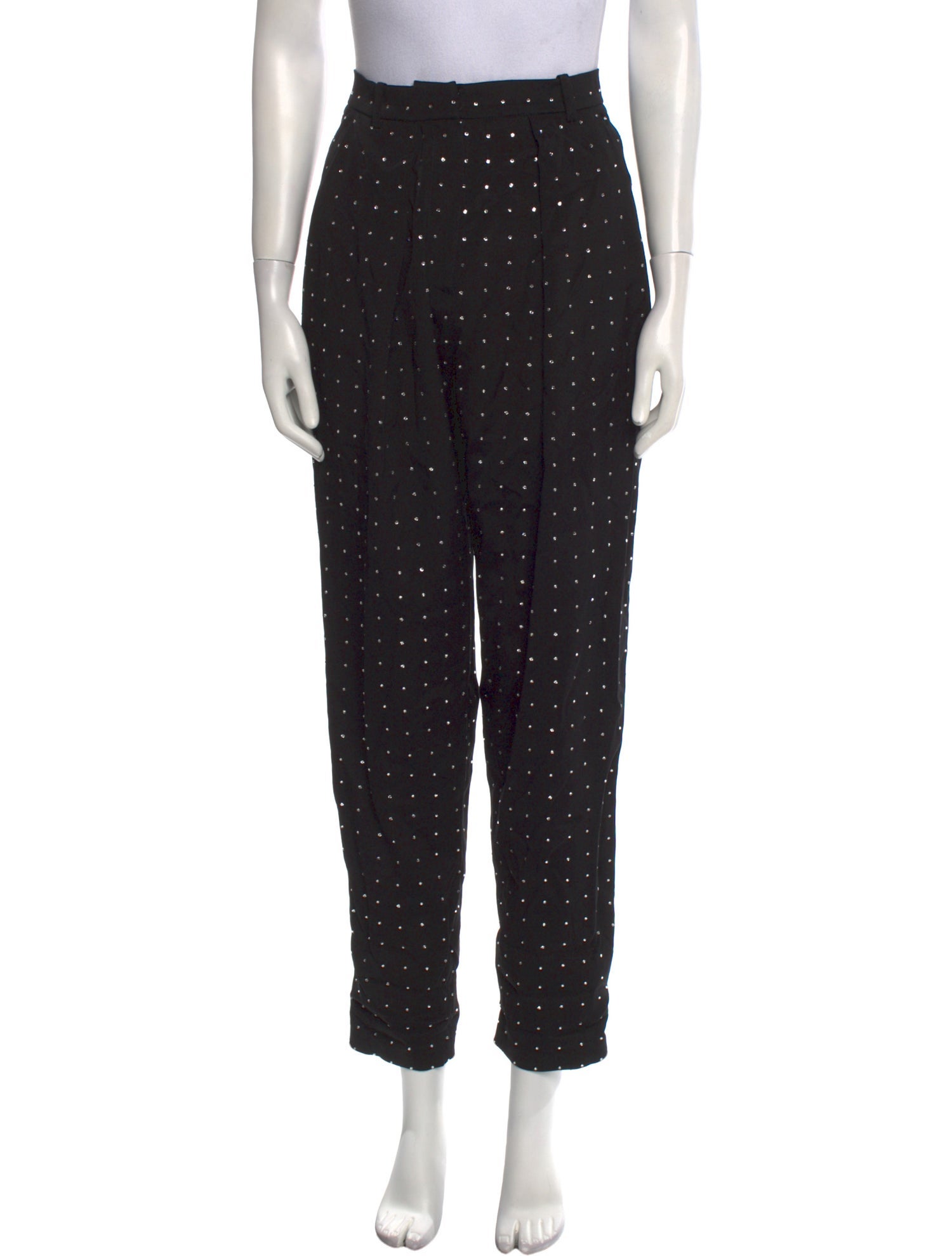 Magda Butrym Polka Dot Print Skinny Leg Pants