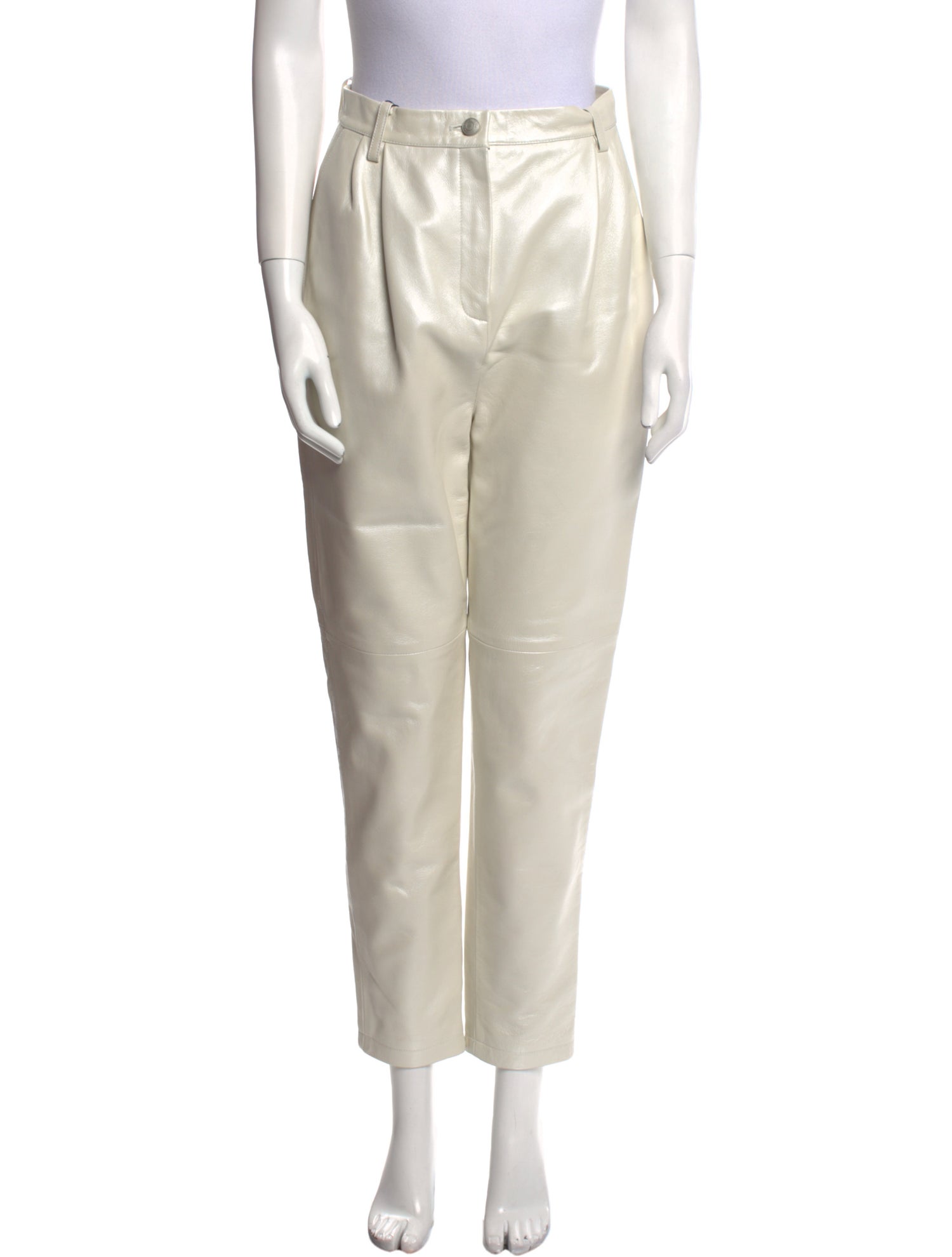 Magda Butrym Leather Straight Leg Pants