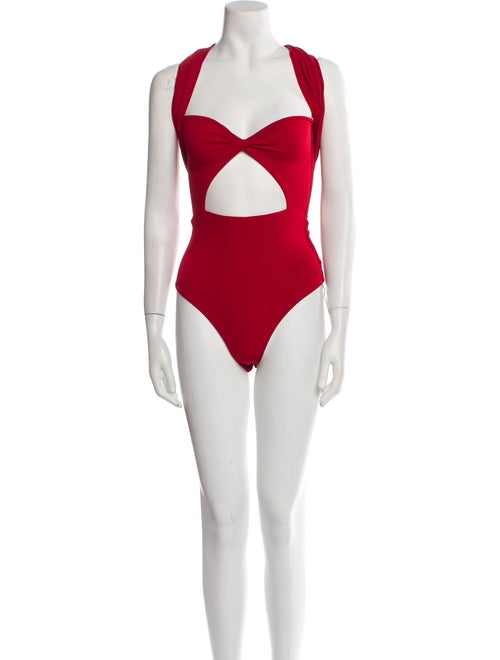 Magda Butrym Square Neckline Sleeveless Bodysuit