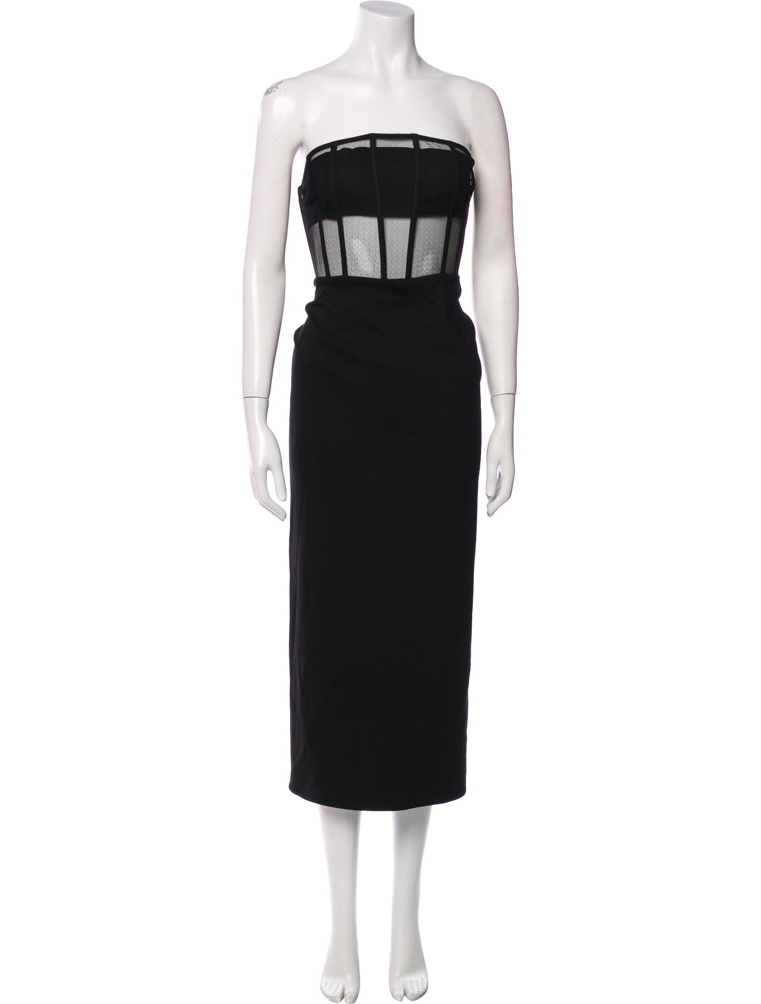 Magda Butrym Strapless Midi Length Dress