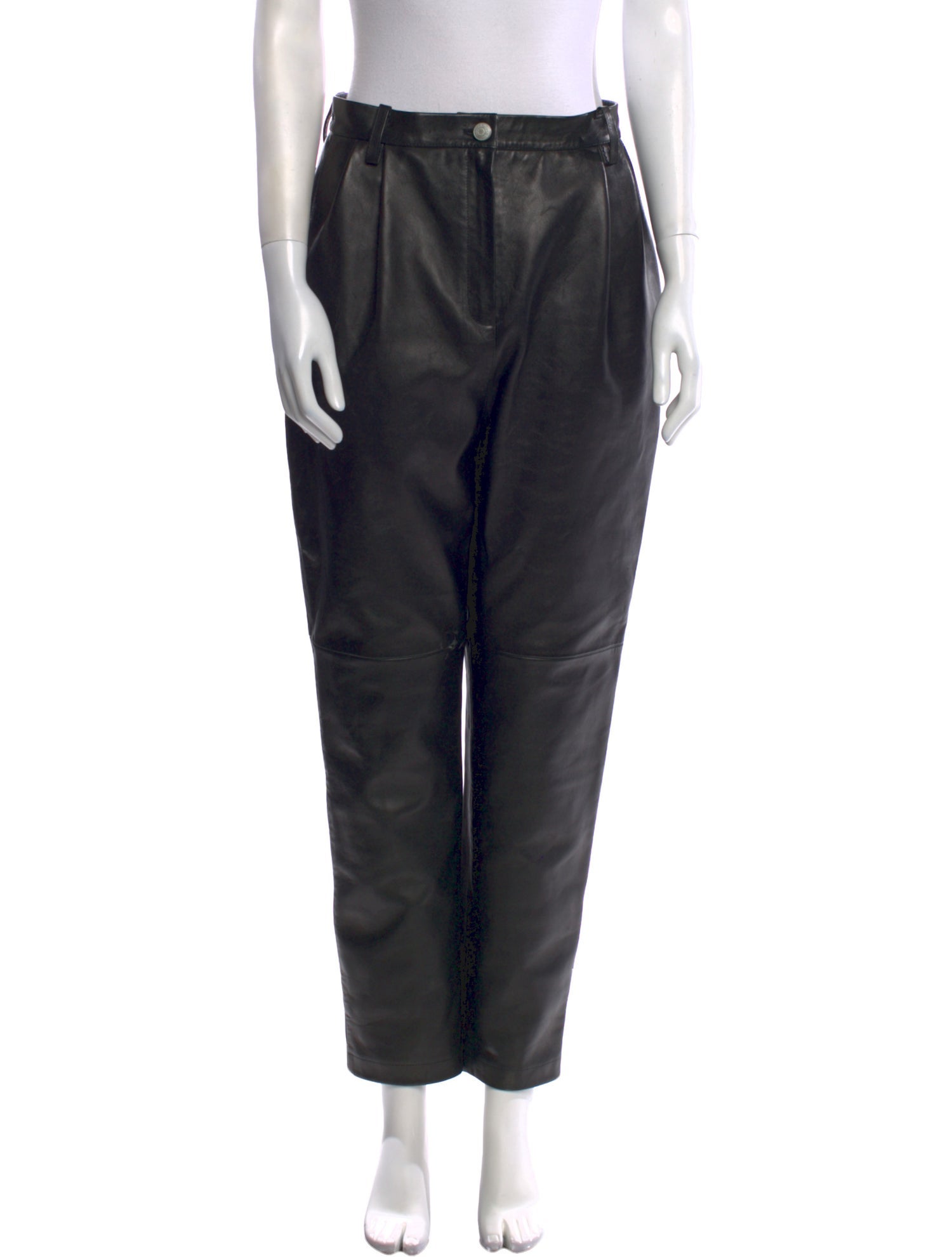 Magda Butrym Leather Straight Leg Pants