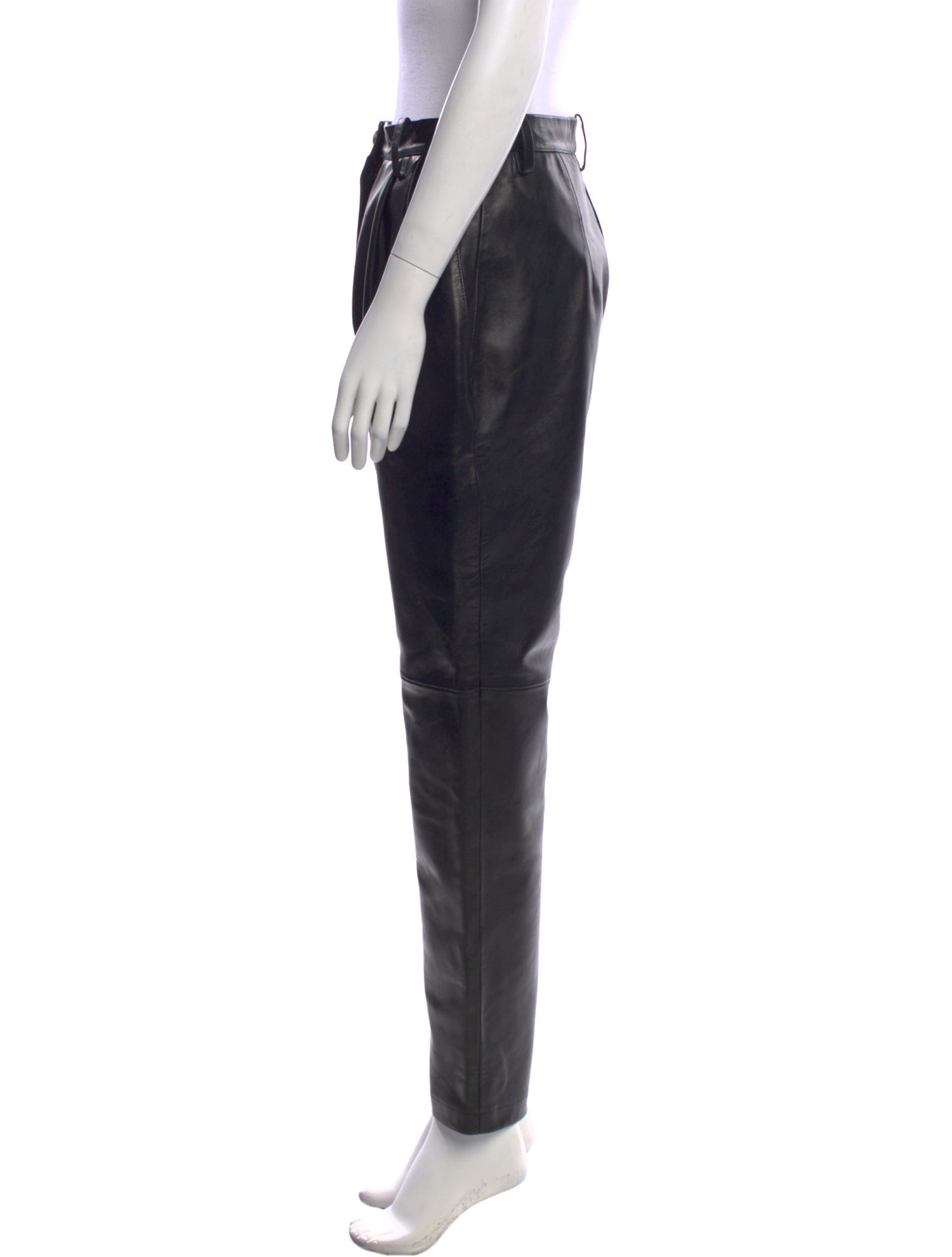 Magda Butrym Leather Straight Leg Pants