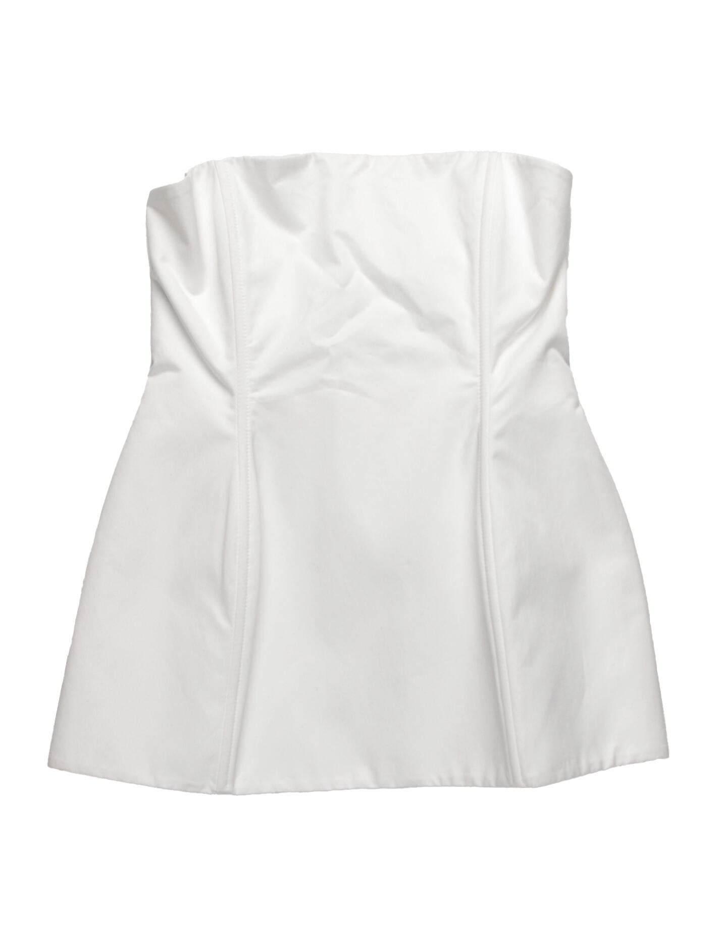 Magda Butrym Strapless Crop Top