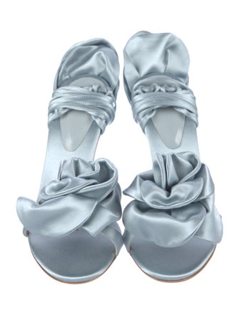 Magda Butrym Satin Bow Accents Sandals