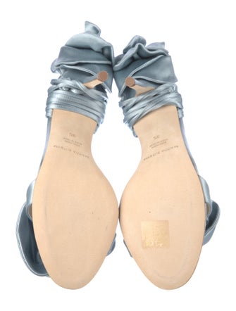 Magda Butrym Satin Bow Accents Sandals