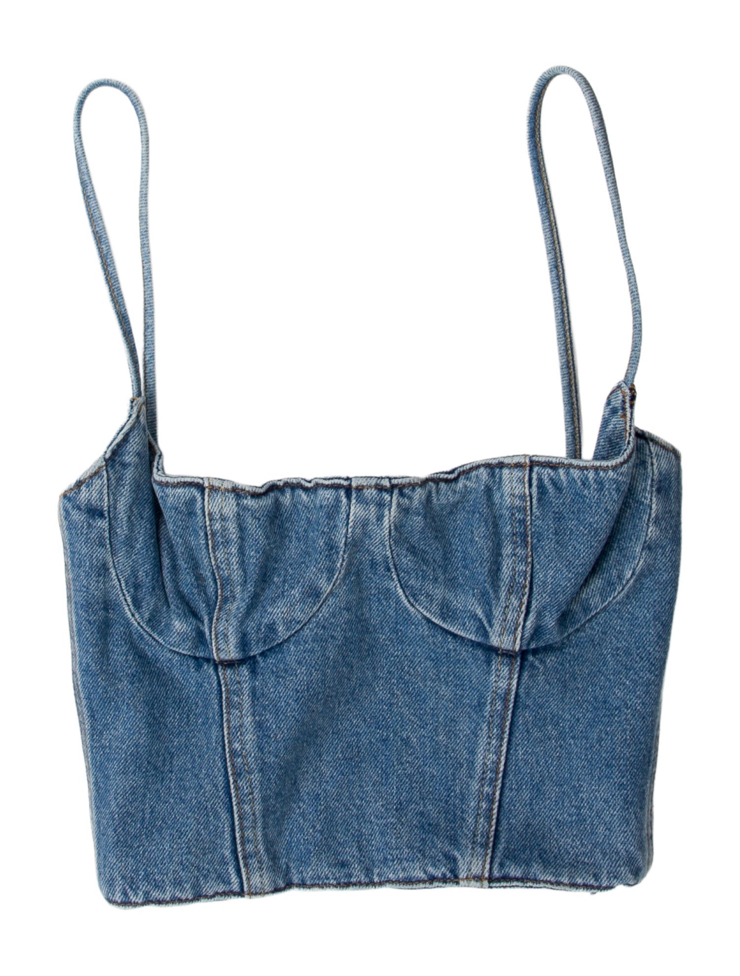 Magda Butrym Square Neckline Sleeveless Crop Top w/ Tags