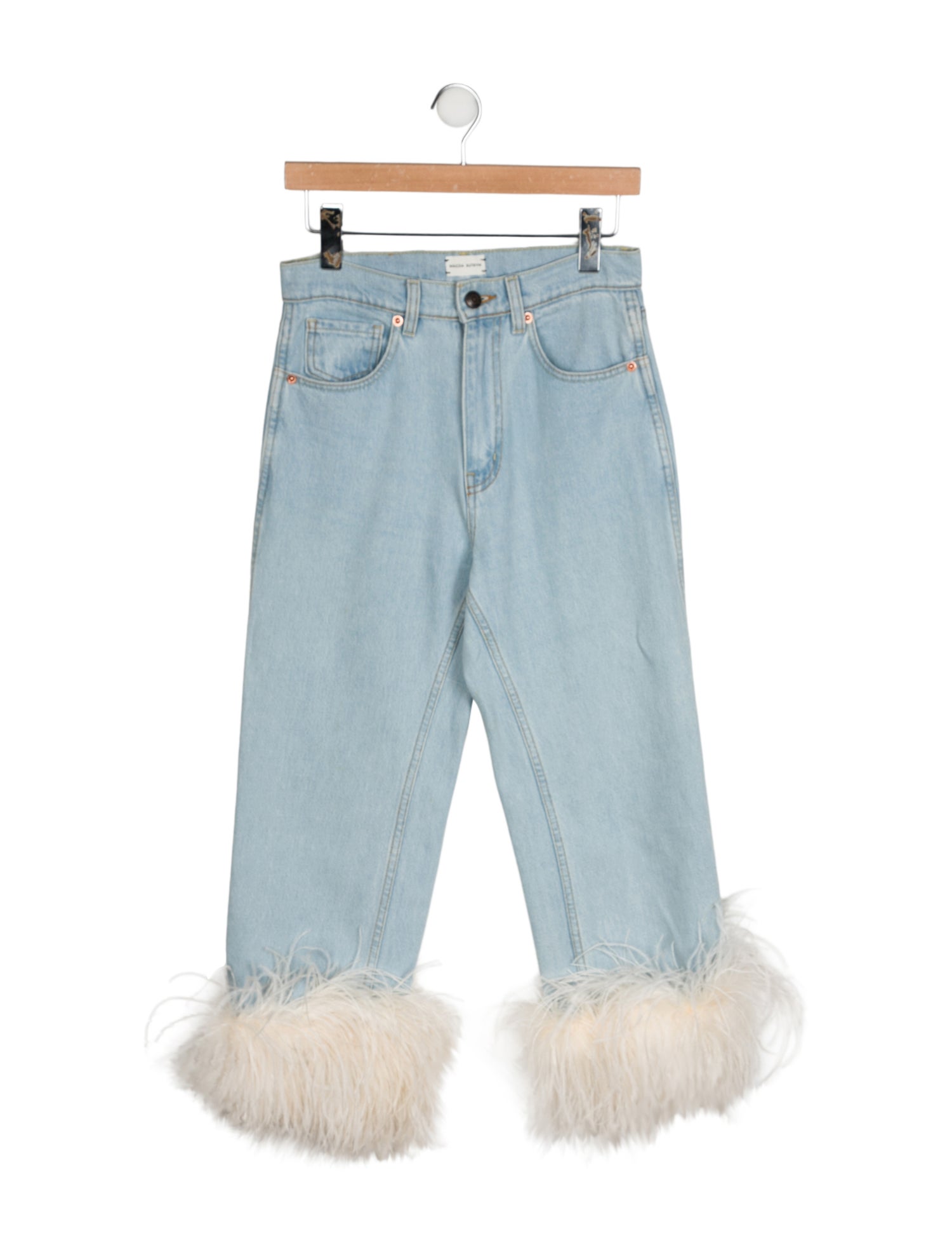 Magda Butrym High-Rise Straight Leg Jeans