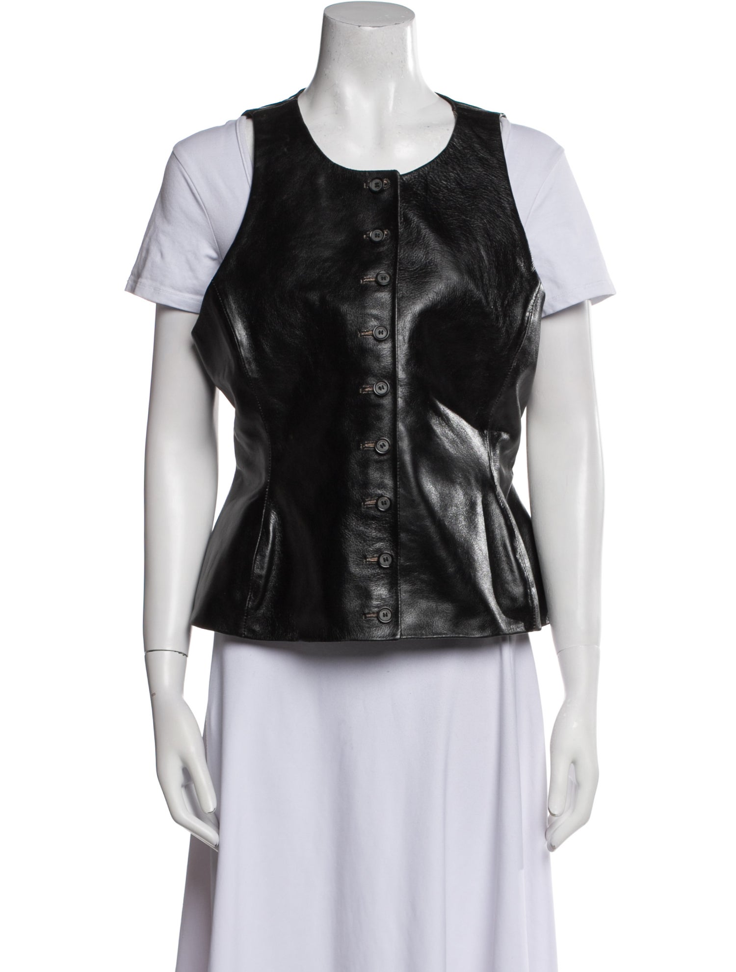 Magda Butrym Leather Vest w/ Tags