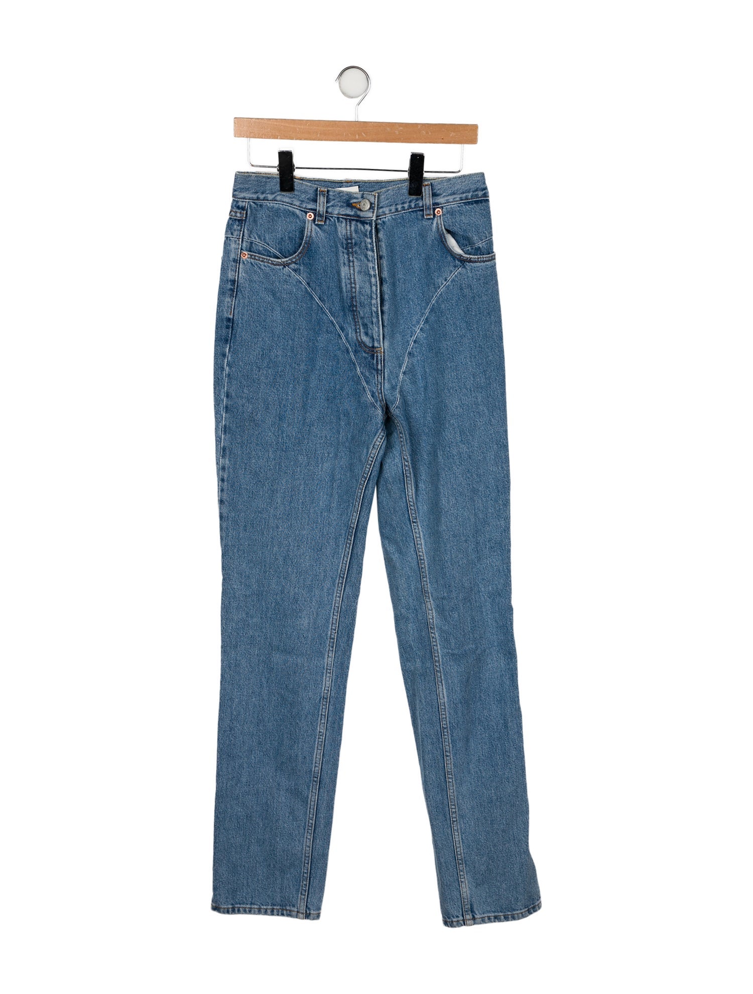 Magda Butrym High-Rise Straight Leg Jeans
