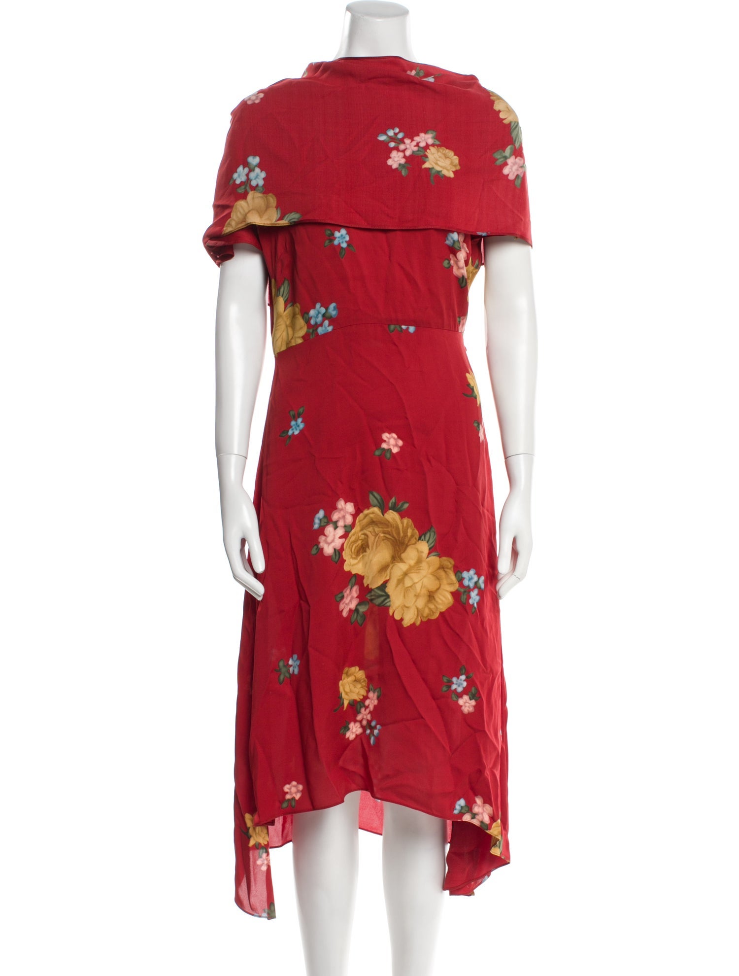 Magda Butrym Silk Midi Length Dress