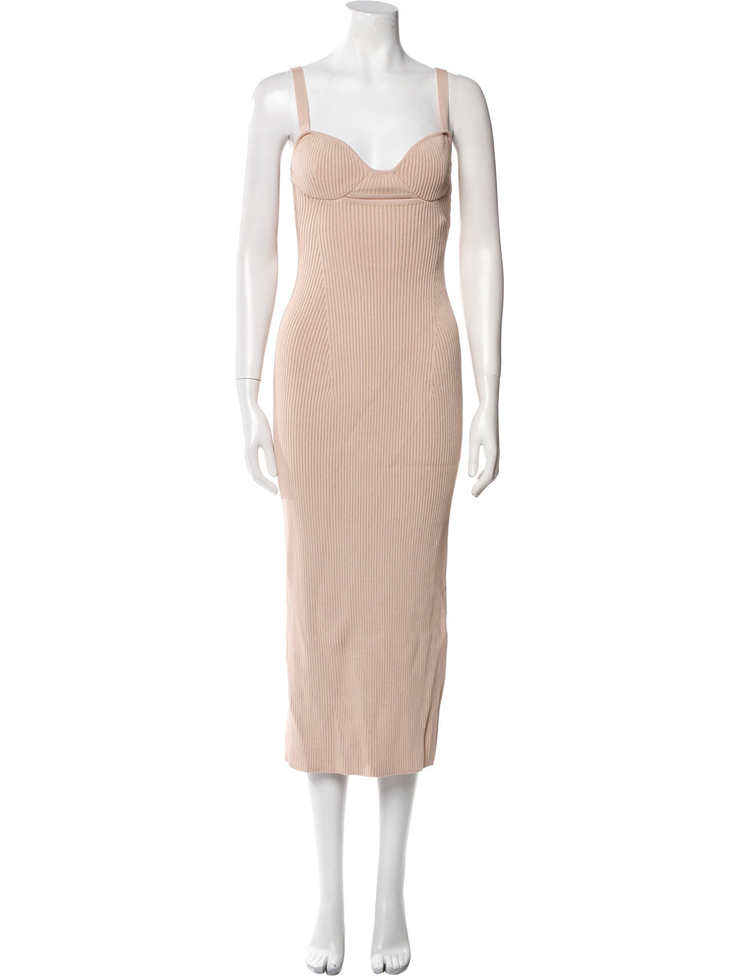 Magda Butrym V-Neck Midi Length Dress
