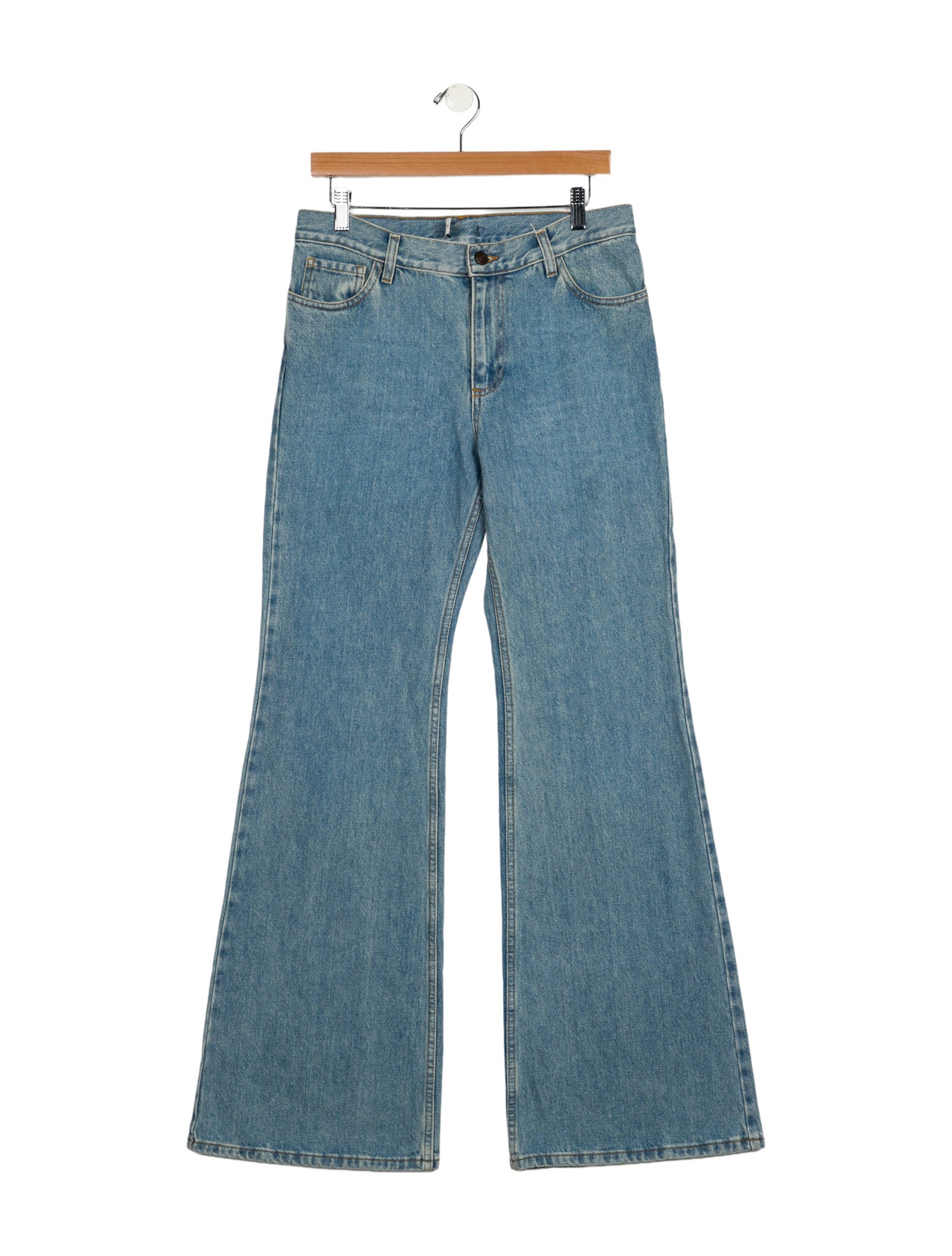 Magda Butrym Mid-Rise Wide Leg Jeans