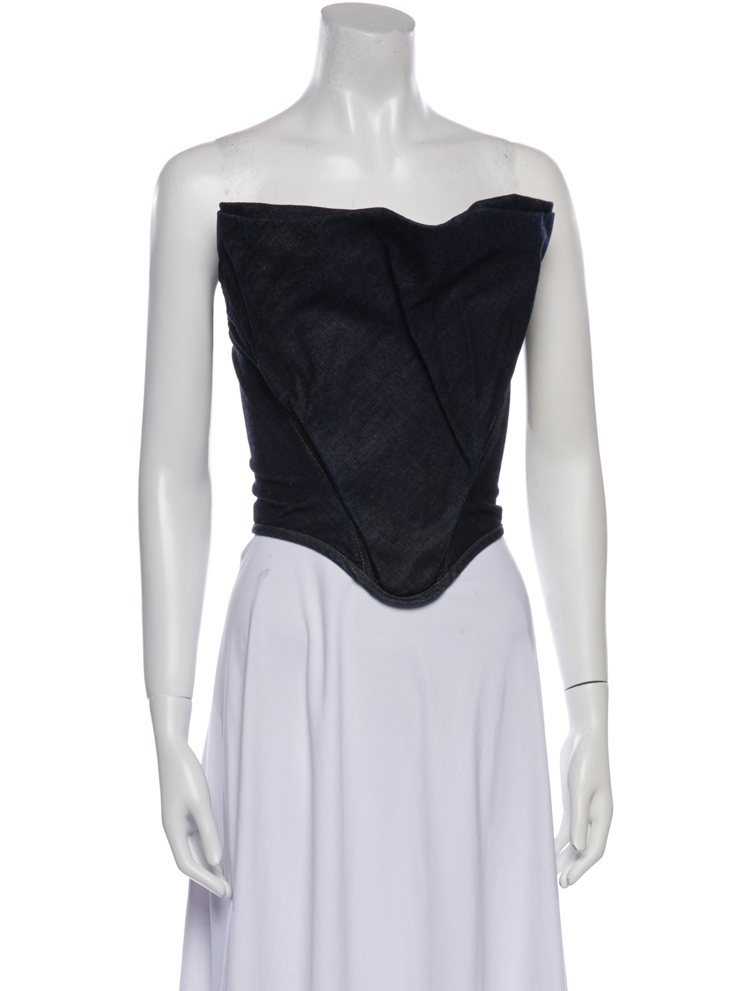 Magda Butrym Strapless Crop Top w/ Tags