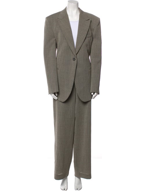 Magda Butrym Wool Tweed Pattern Pantsuit