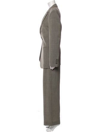 Magda Butrym Wool Tweed Pattern Pantsuit