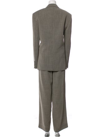 Magda Butrym Wool Tweed Pattern Pantsuit