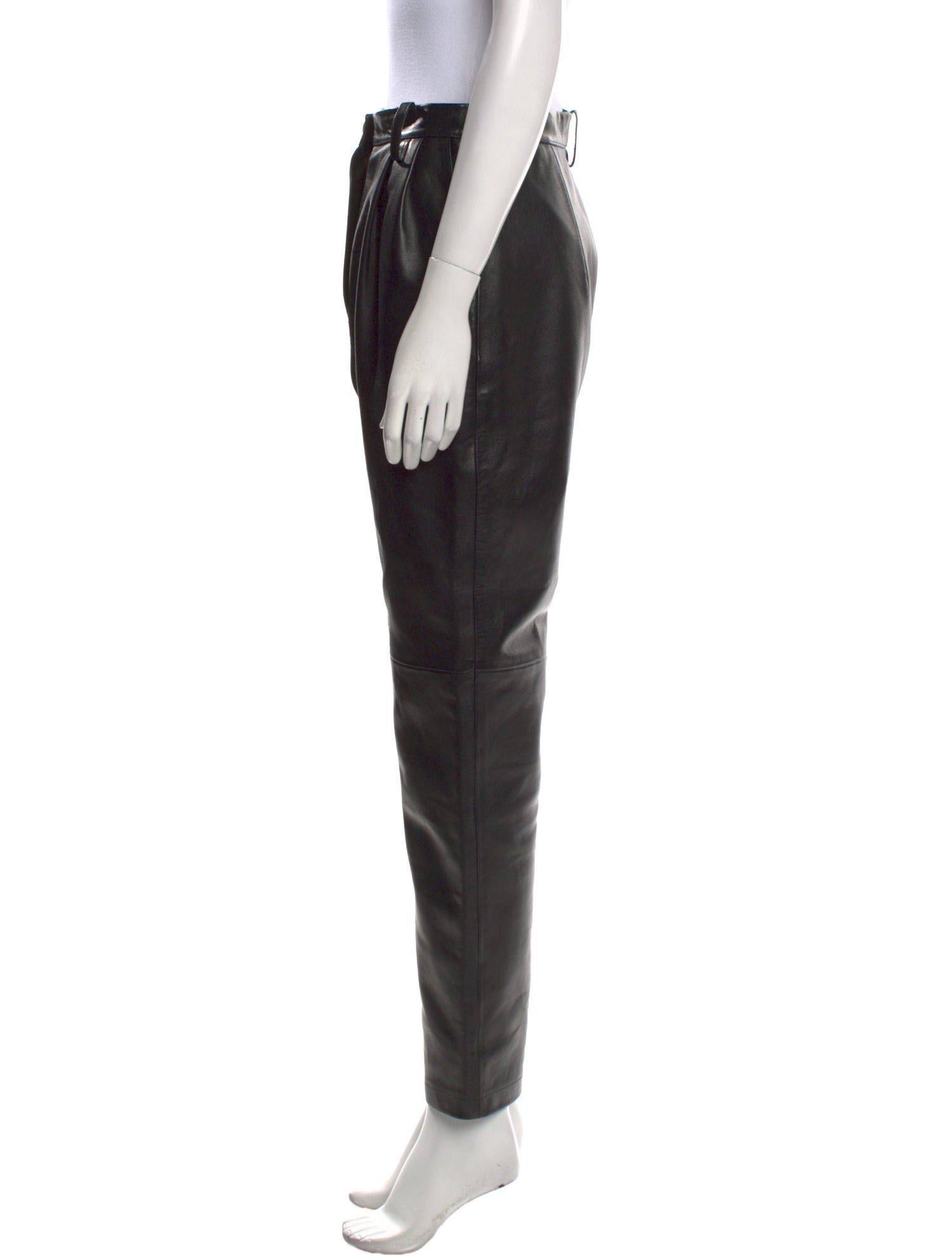 Magda Butrym Leather Skinny Leg Pants