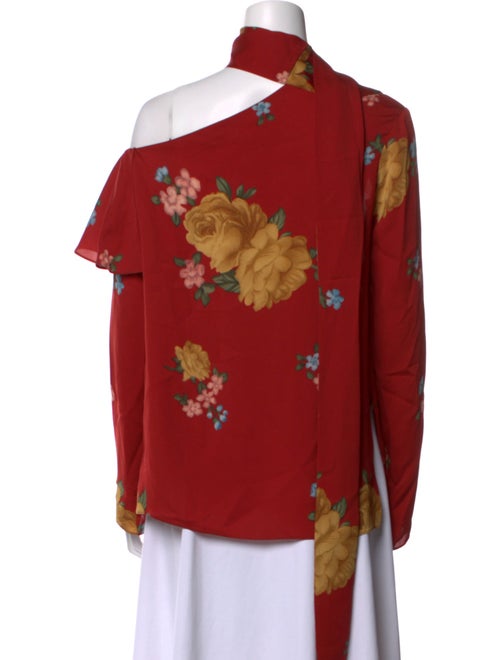 Magda Butrym Silk Floral Print Blouse