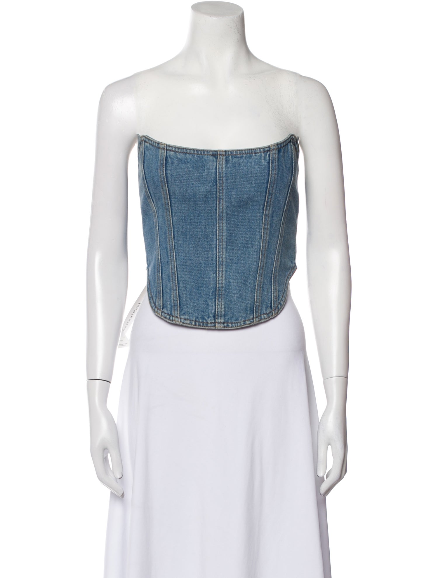 Magda Butrym Strapless Crop Top