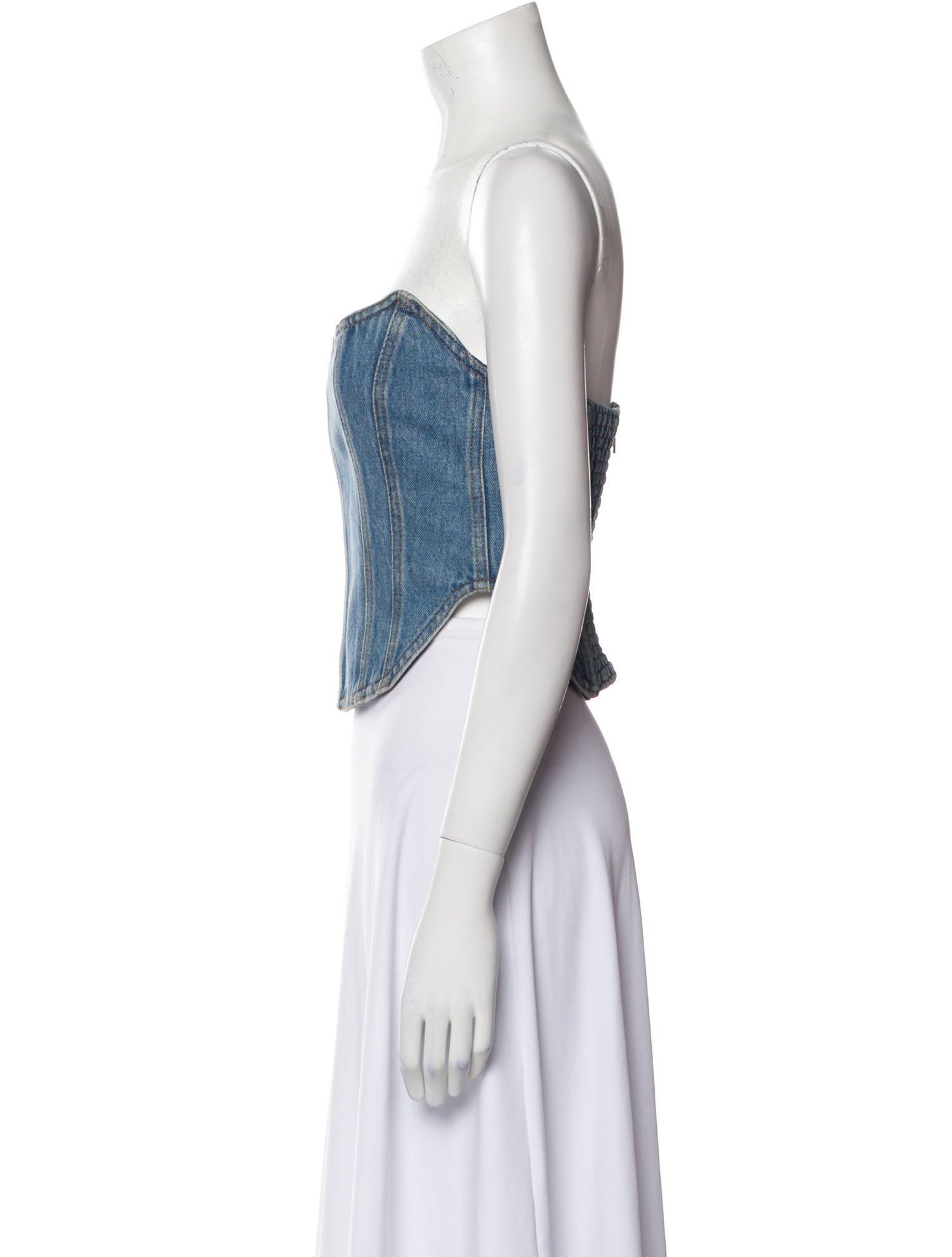 Magda Butrym Strapless Crop Top