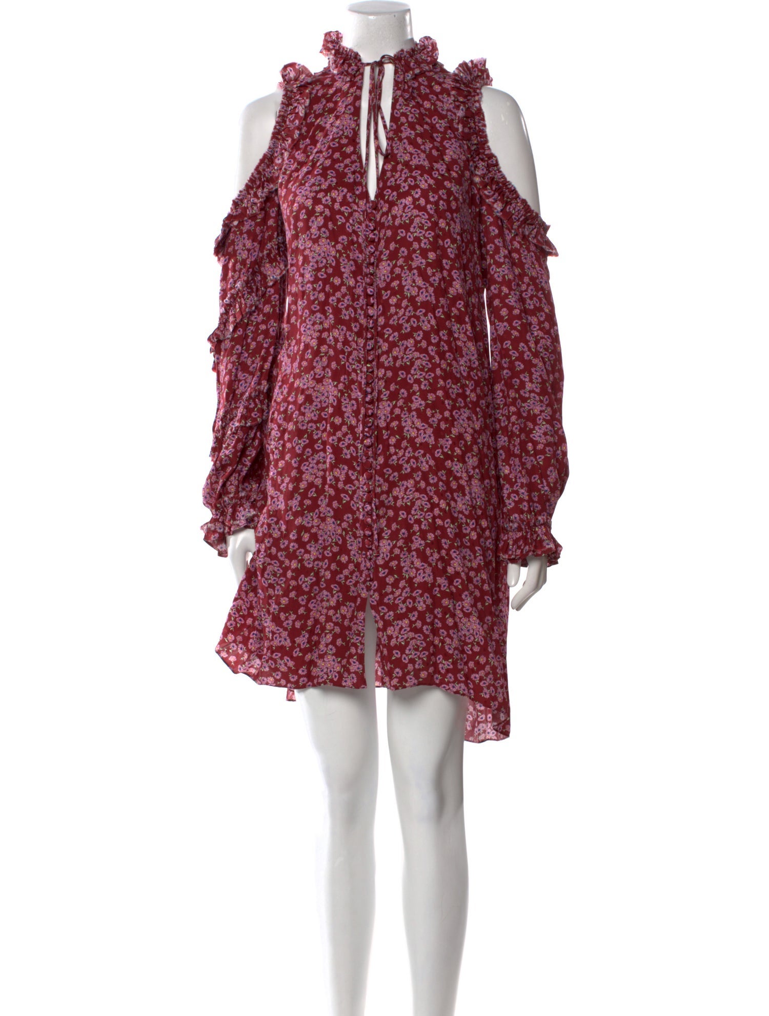 Magda Butrym Silk Knee-Length Dress