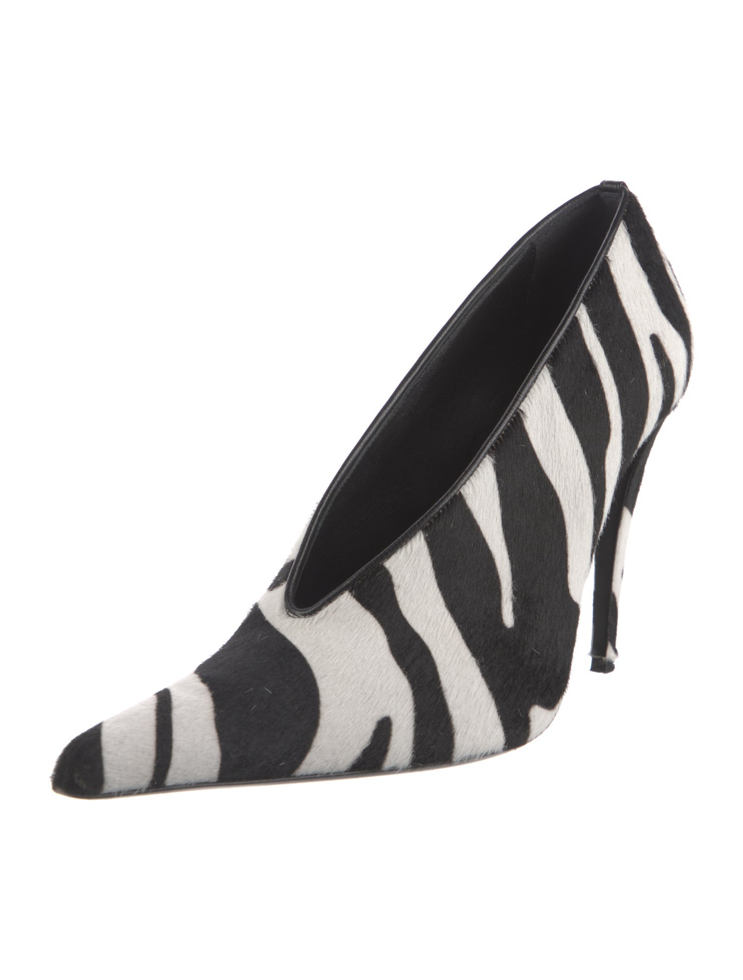 Magda Butrym Ponyhair Animal Print Pumps