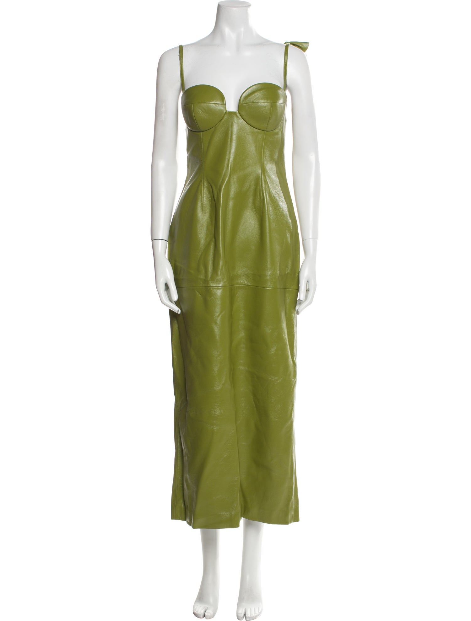 Magda Butrym Leather Long Dress