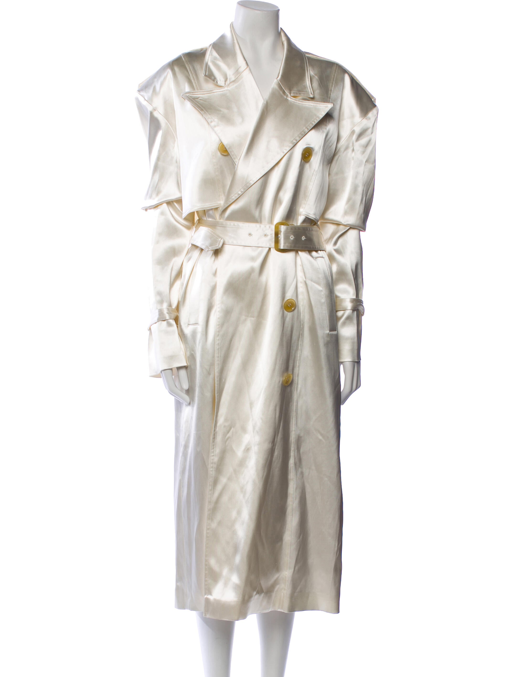 Magda Butrym Silk Trench Coat