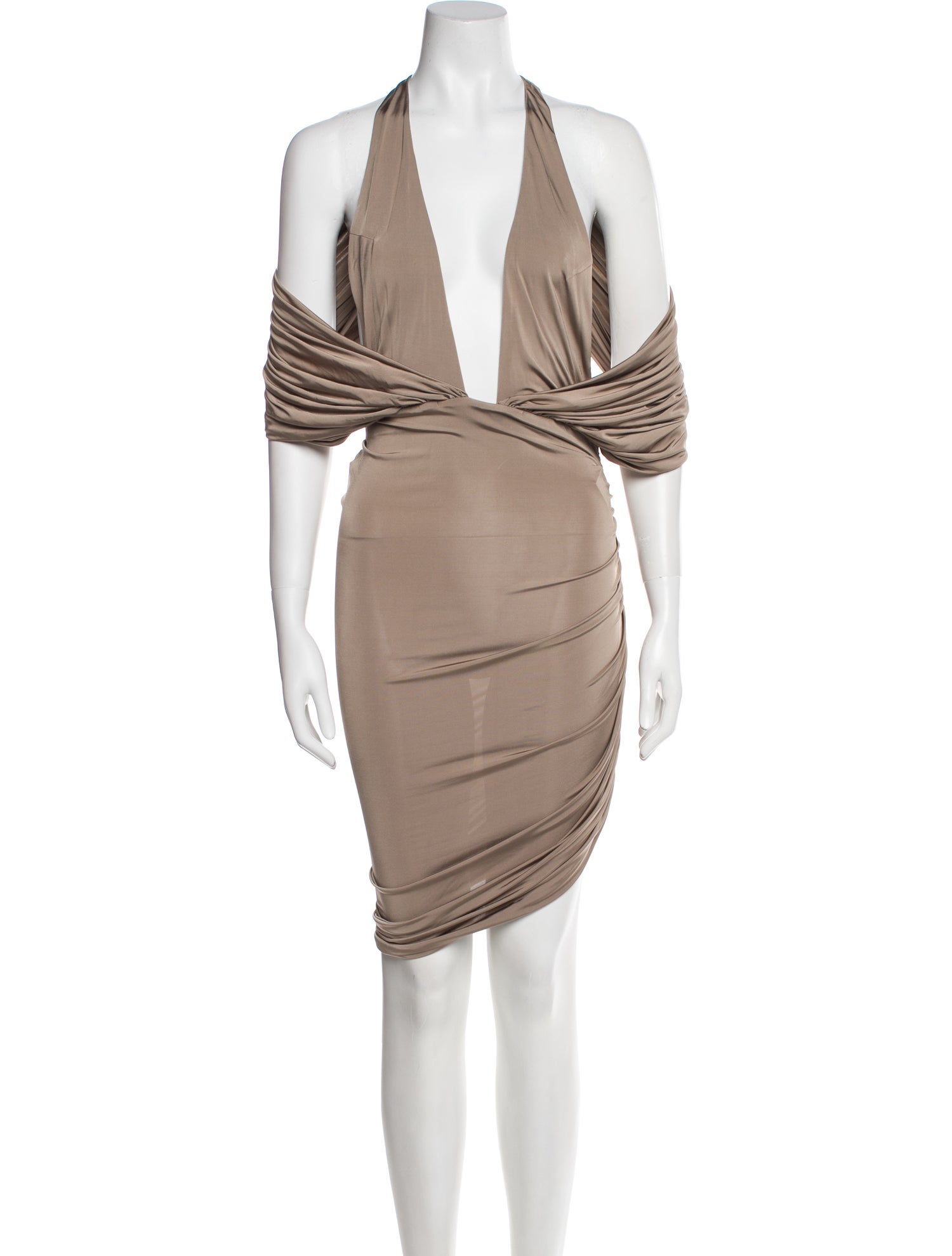 Magda Butrym V-Neck Long Dress