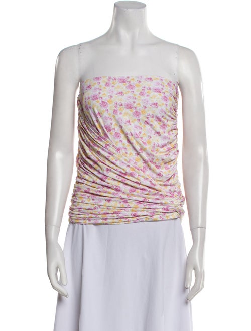 Magda Butrym Printed Strapless Top