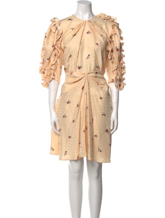 Magda Butrym Silk Knee-Length Dress