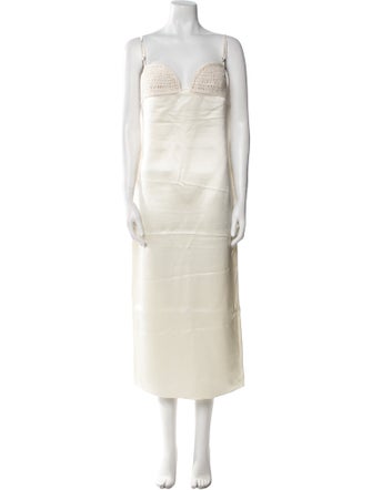 Magda Butrym Silk Long Dress