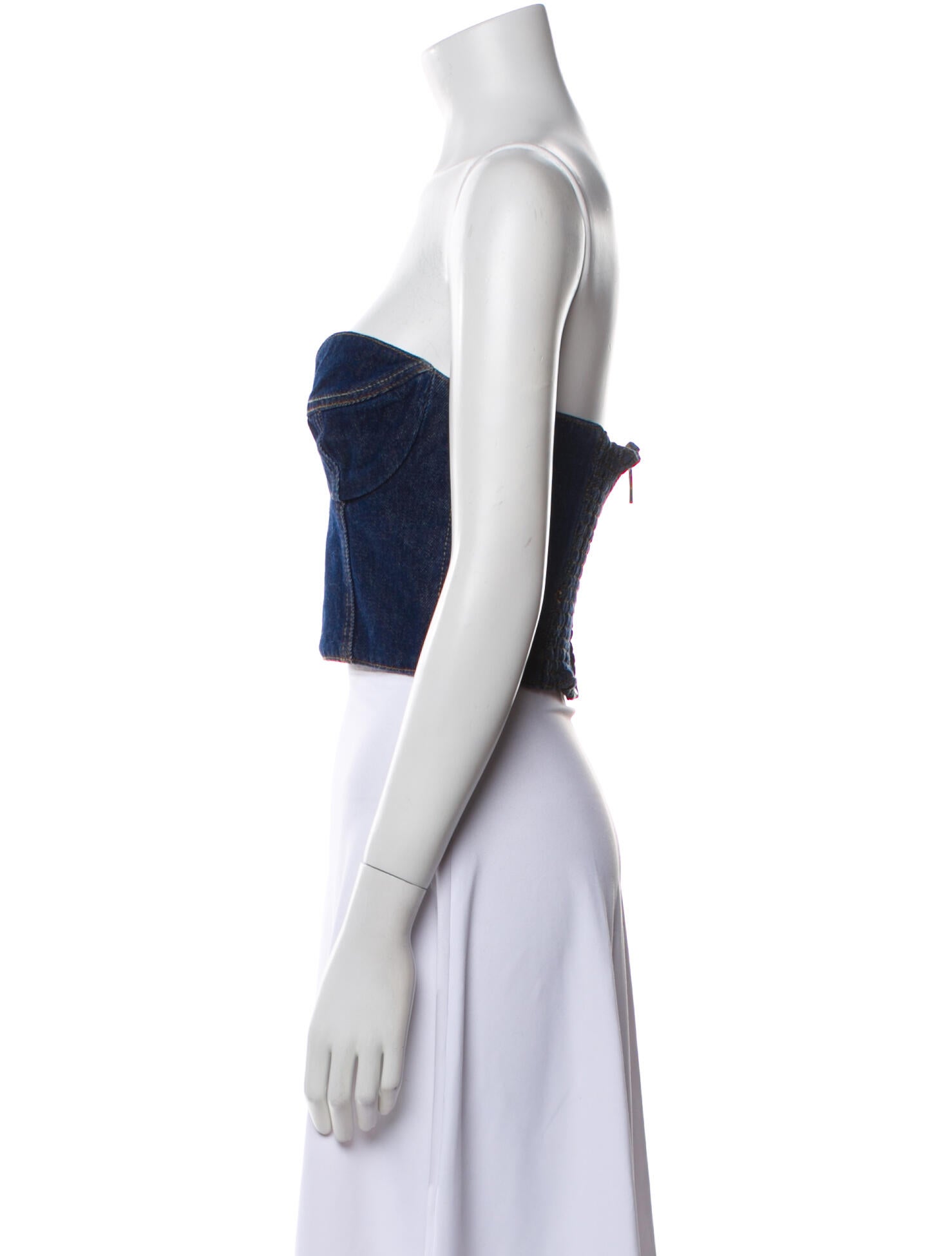 Magda Butrym Strapless Crop Top