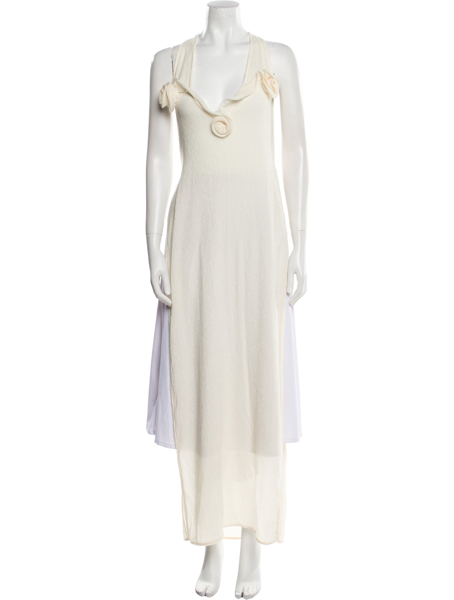 Magda Butrym Cowl Neck Long Dress