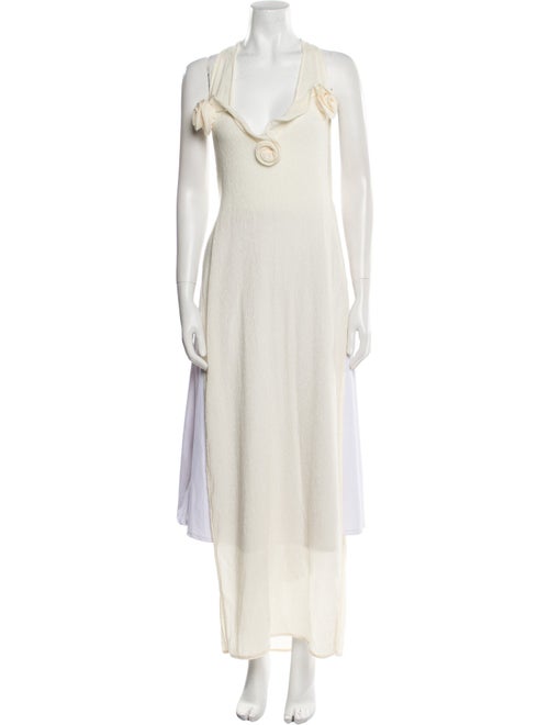 Magda Butrym Cowl Neck Long Dress