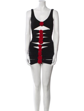 Magda Butrym Colorblock Pattern Mini Dress