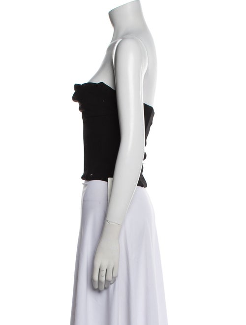 Magda Butrym Wool Strapless Crop Top