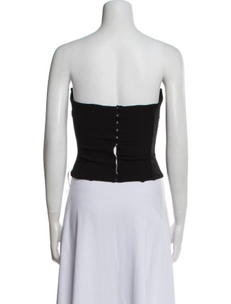 Magda Butrym Wool Strapless Crop Top