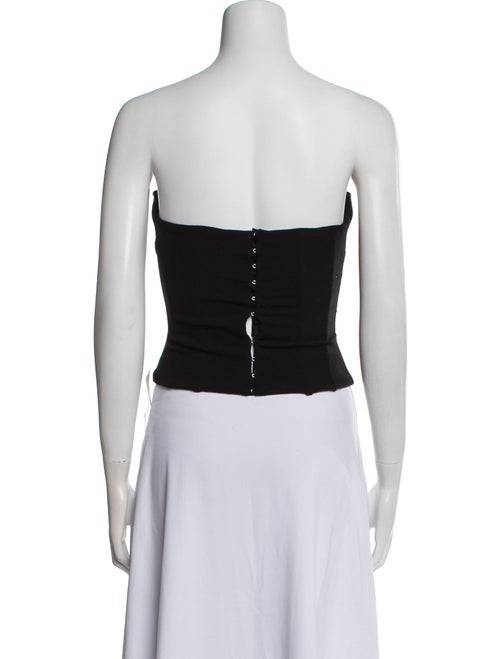 Magda Butrym Wool Strapless Crop Top