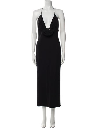 Magda Butrym Halterneck Long Dress